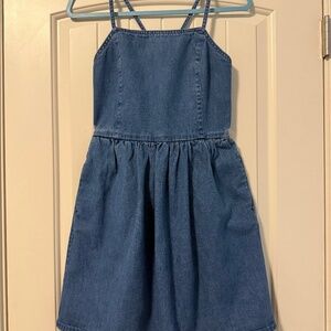 Madewell Women’s Denim Cross-Back Sundress‎ Size 00